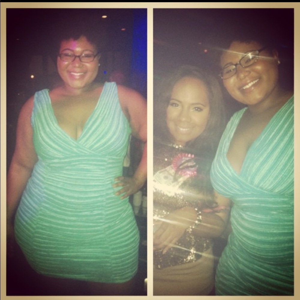 Turquoise Rauched Dress